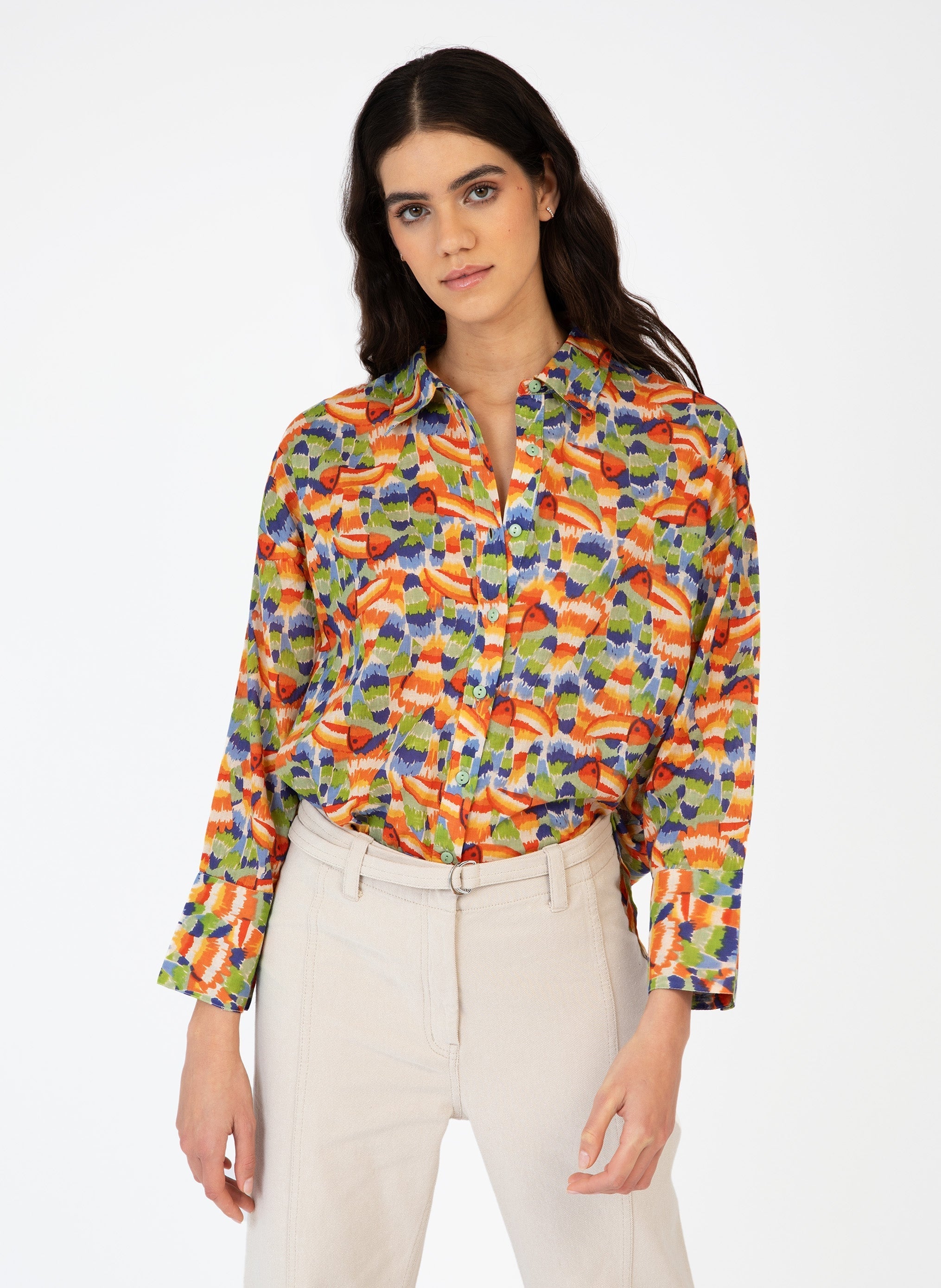 Camisa Slimane Tunissa Multico