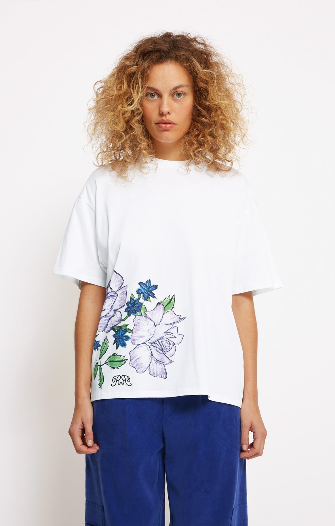 Camiseta Homerflowers - Blanca