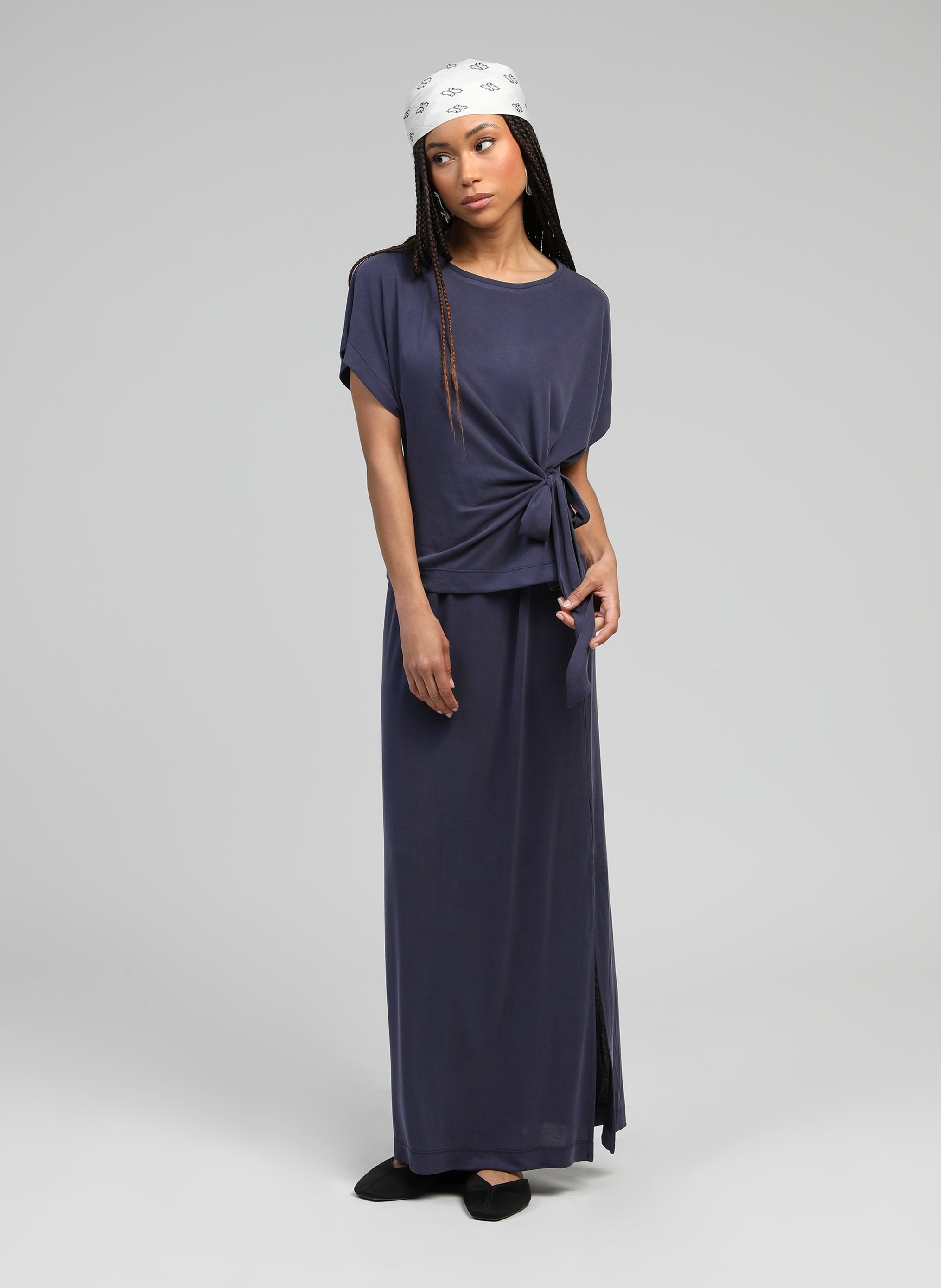 Talorya Long Skirt Navy