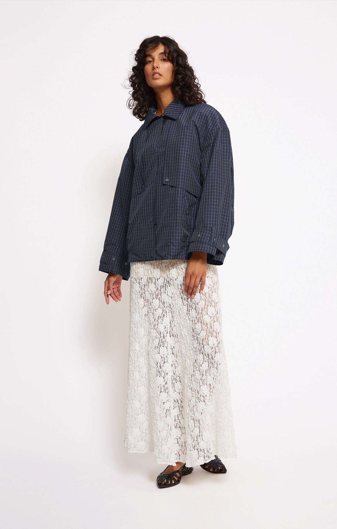 Gabardina Slack - Azul marino