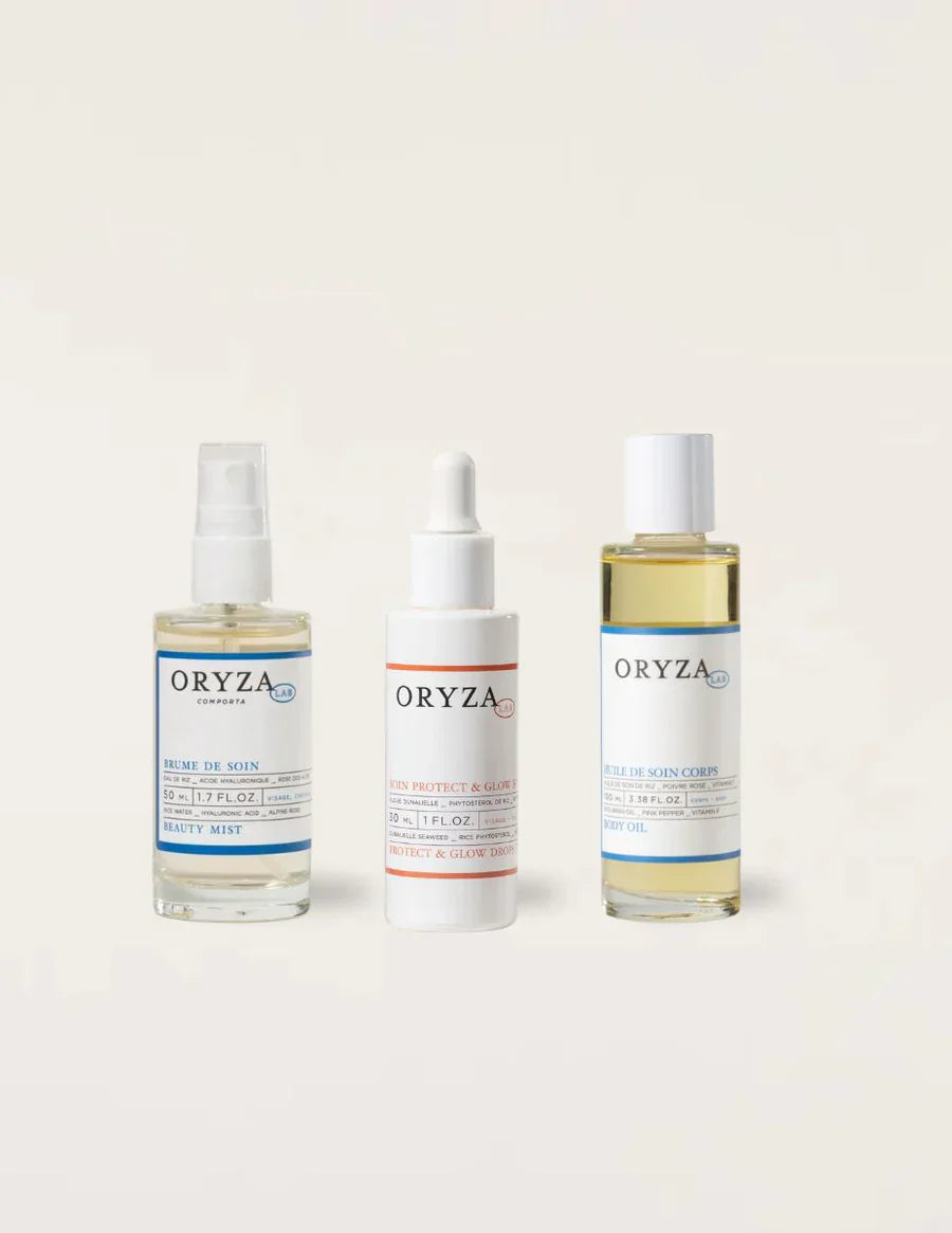 Trio viso e corpo estivo