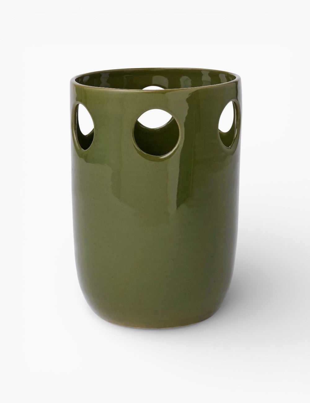 Vase en faience émaillée