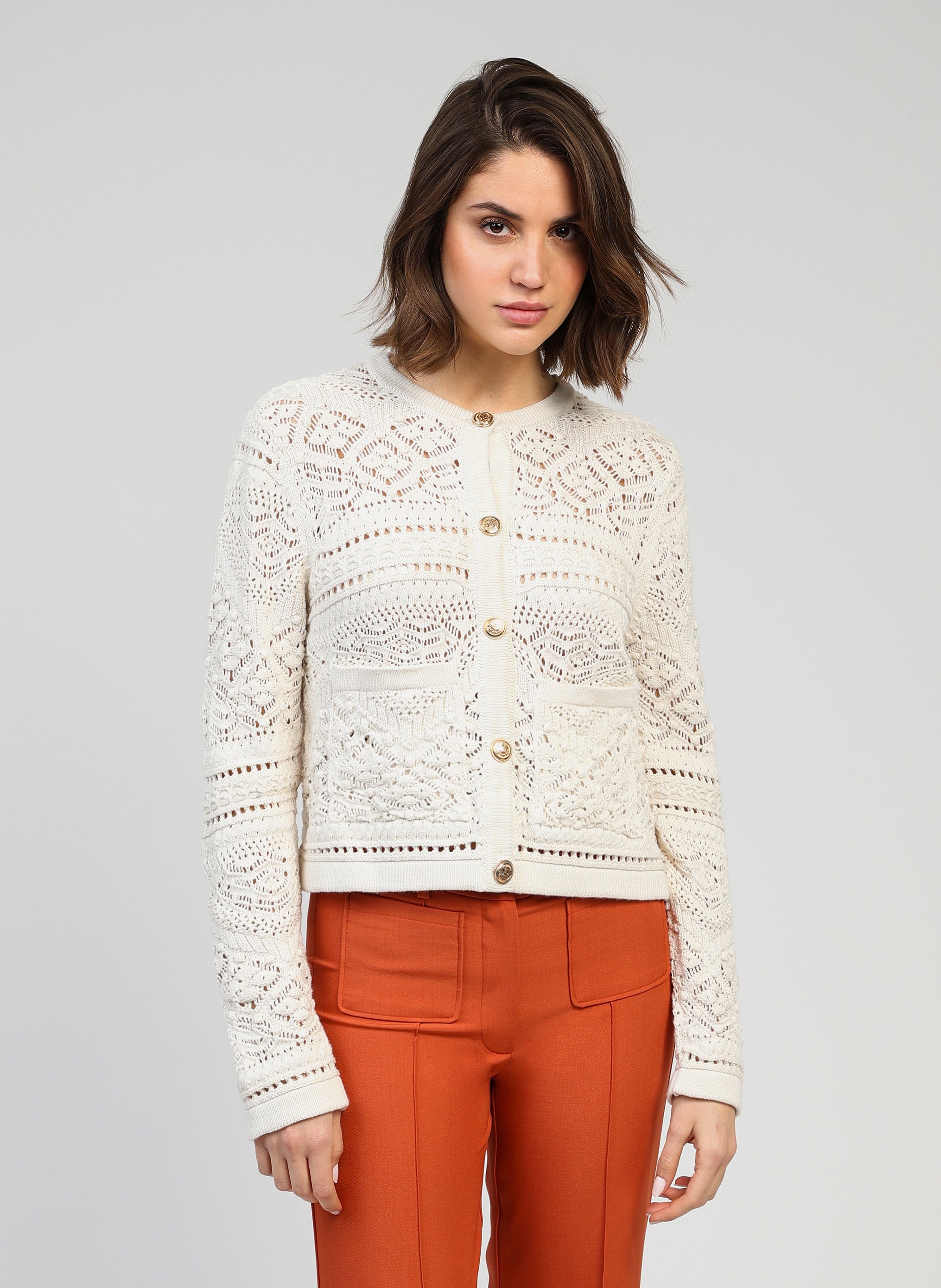 Vefiti Ecru Cardigan