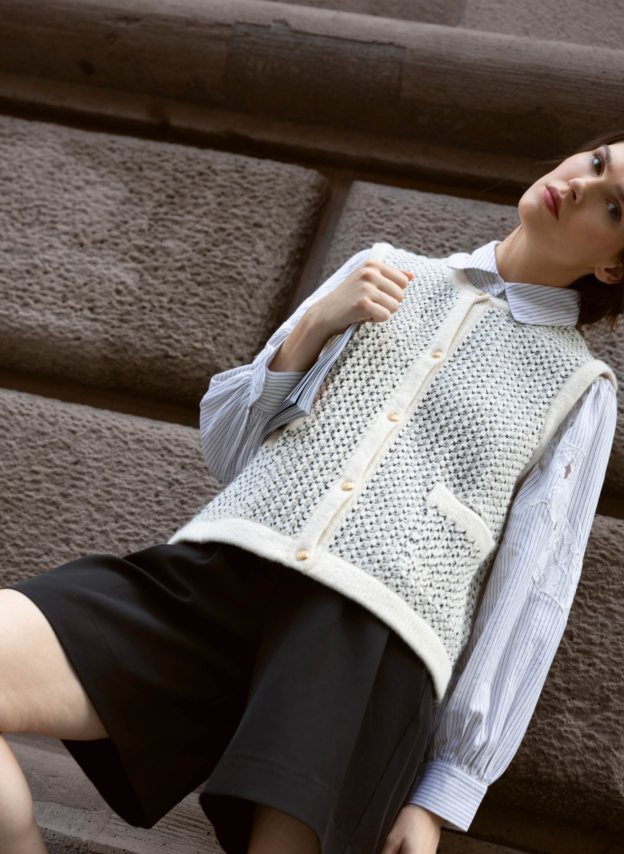 Vindra Ecru Cardigan