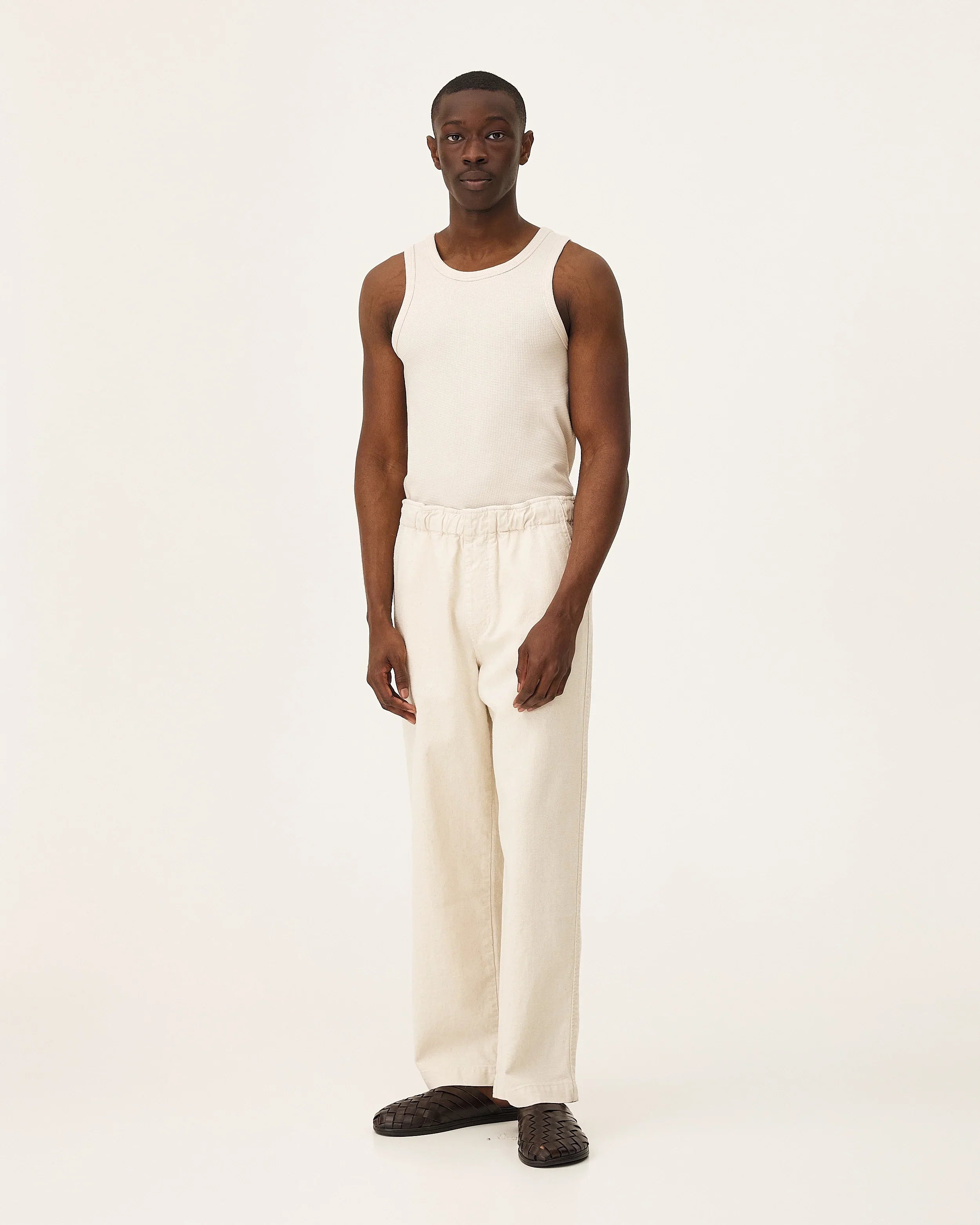 Michigan Pants Ecru - Mixed